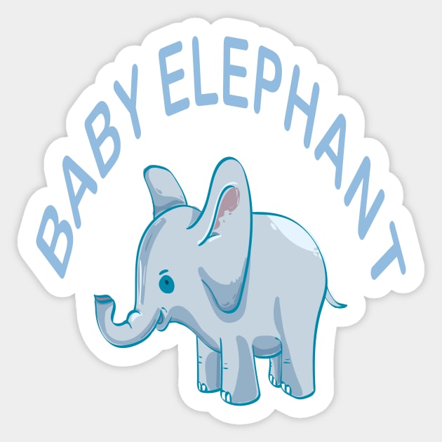 Baby Elephant Sticker by Joy Art